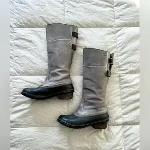 Sorel Shoes Salesorel Slimpack Quarry Pebble Tall Rubber